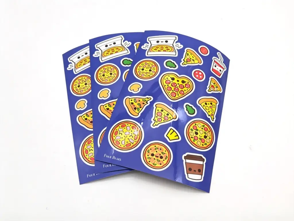 Waterproof vinyl sticker sheets applied on water bottle - Sticker Sheet Printing