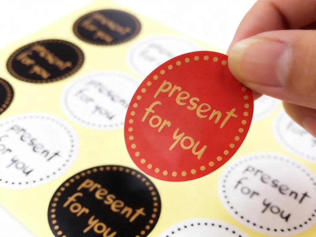 Kraft paper sticker sheets printed detail showing natural paper texture - Sticker Sheet Printing